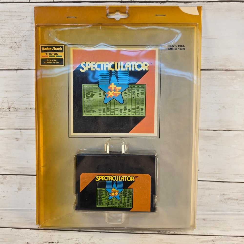 Vintage 1981 Radio Shack TRS-80 Color Computer Spectaculator Cartridge 26-3104